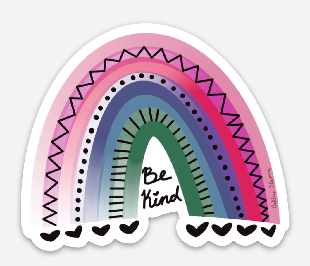 Be Kind Rainbow Sticker
