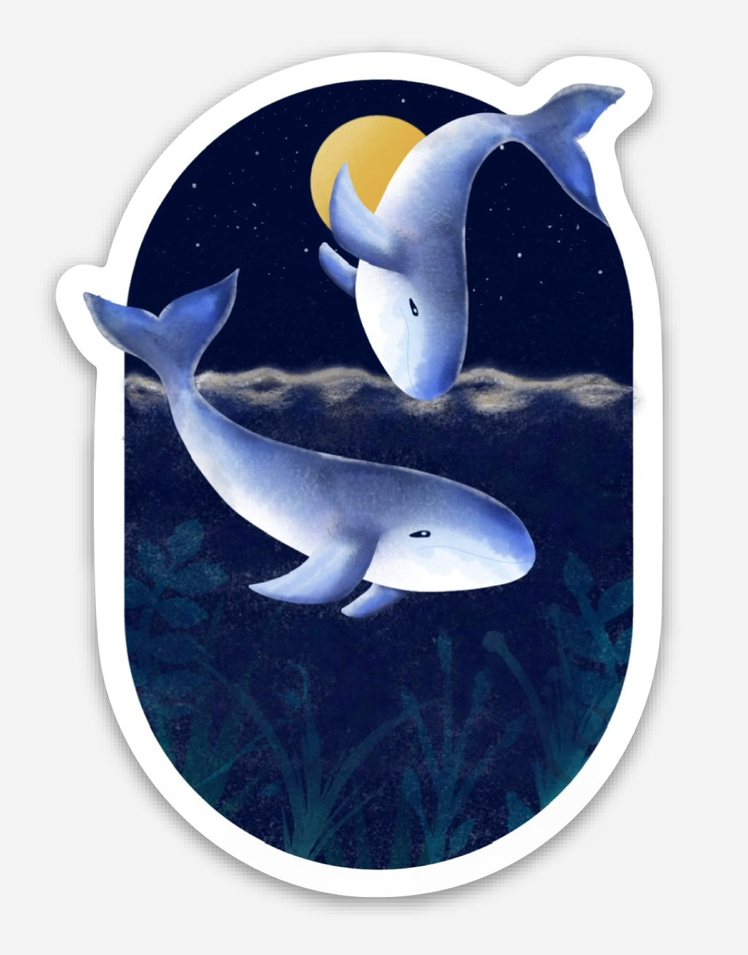 Whale Love Sticker